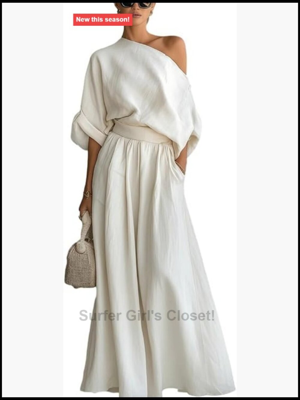 Women's 2 Piece Pant Set Asymmetric Top Wide-Leg Pants Pant Suit